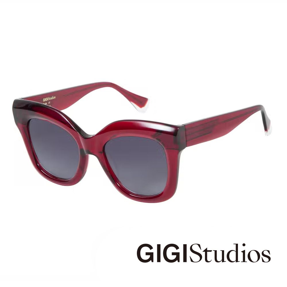 GIGI studio 【s】質感蝴蝶型貓眼太陽眼鏡(紅 - GILDA-6774/6)