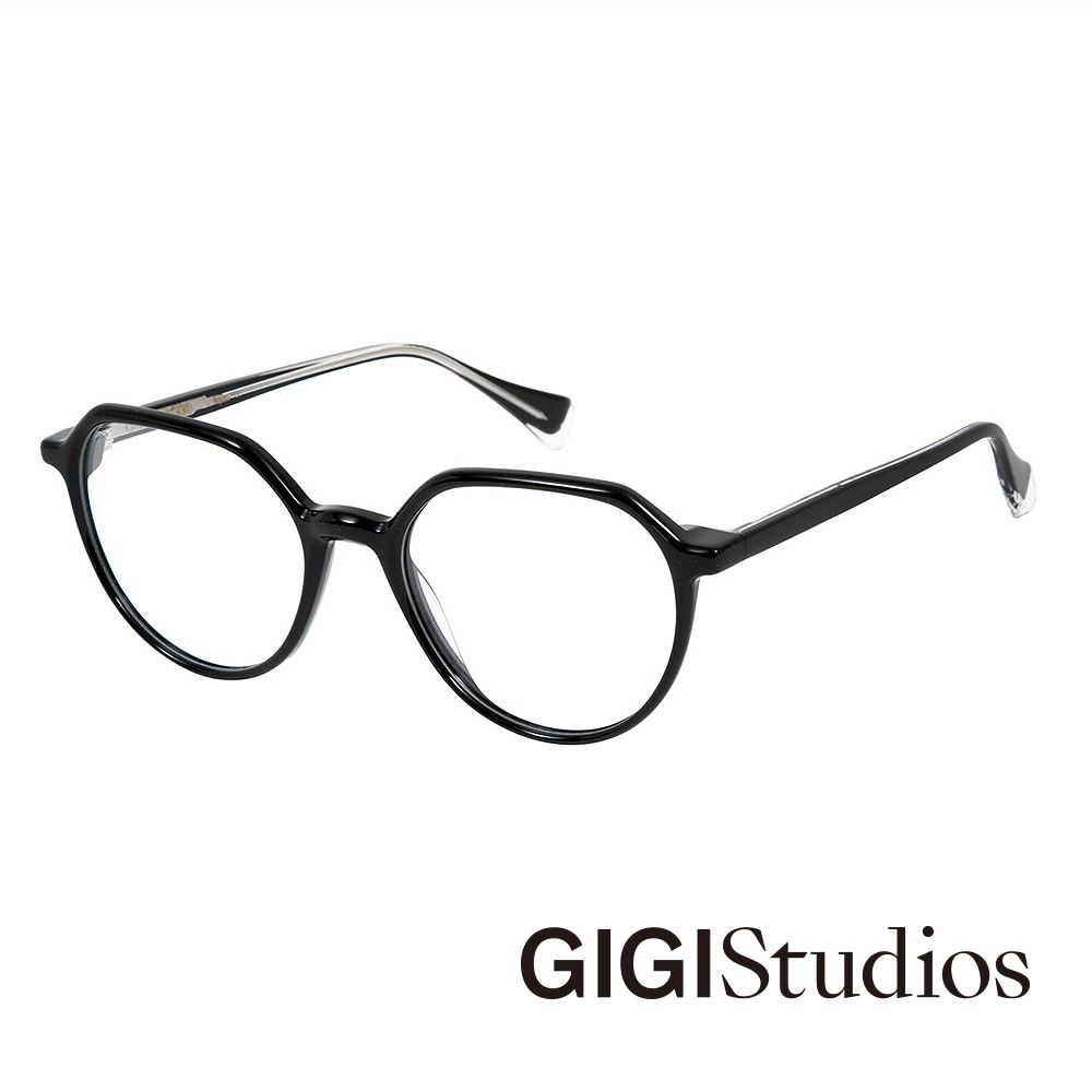 GIGI Studios 精緻框型光學眼鏡(黑色 - ALDA-6657/1)