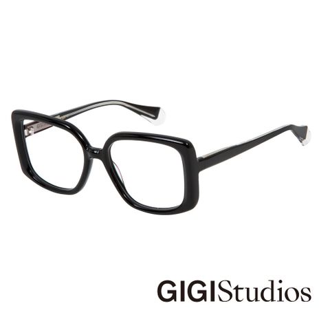 GIGI Studios 【GIGI Studios】復古時髦超大方框光學眼鏡(黑 - SIRA-6659/1)