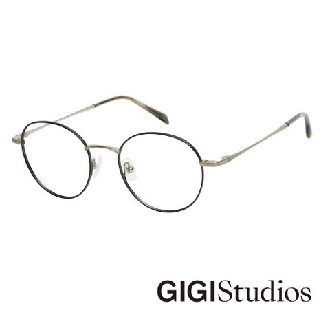 GIGI Studios 【GIGI Studios】 西班牙經典圓框鈦金光學眼鏡(金 - EMBER-8097/7)