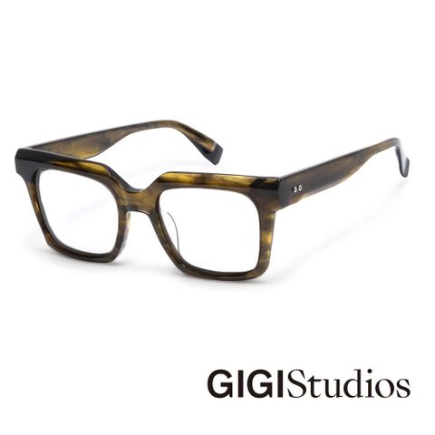 西班牙輕奢品牌【GIGI Studios】質感紳士粗方框光學眼鏡(玳瑁 - BACH-67412/7)