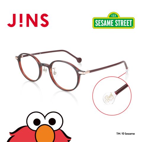 JINS 芝麻街聯名眼鏡(UGF-23S-109)木紋棕