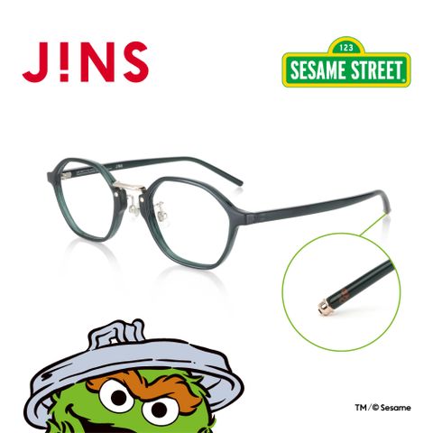 JINS 芝麻街聯名眼鏡(UGF-23S-111)深綠
