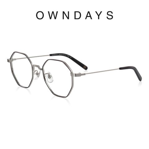 OWNDAYS 恩戴適 John Dillinger系列 多角形款金屬框光學眼鏡(JD1042B-3A C1)