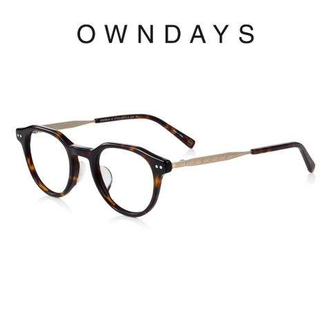 OWNDAYS 恩戴適 John Dillinger系列 波士頓多角形款鈦金屬框光學眼鏡 (JD2049B-2A C2)