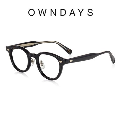 OWNDAYS 恩戴適 John Dillinger系列 威靈頓款鈦金屬框光學眼鏡 (JD2050B-3S C1)