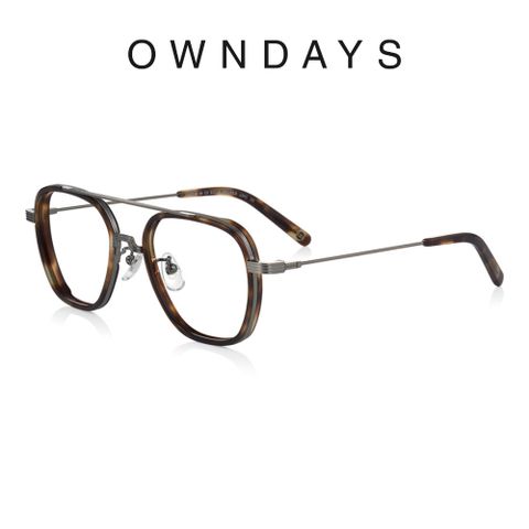 OWNDAYS 恩戴適 John Dillinger系列 威靈頓款金屬框光學眼(JD2053B-3A C2)