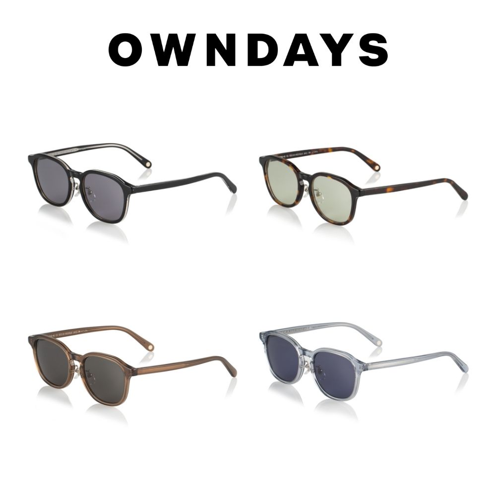 OWNDAYS 恩戴適  時尚威靈頓膠框墨鏡(SUN2104B-4S)