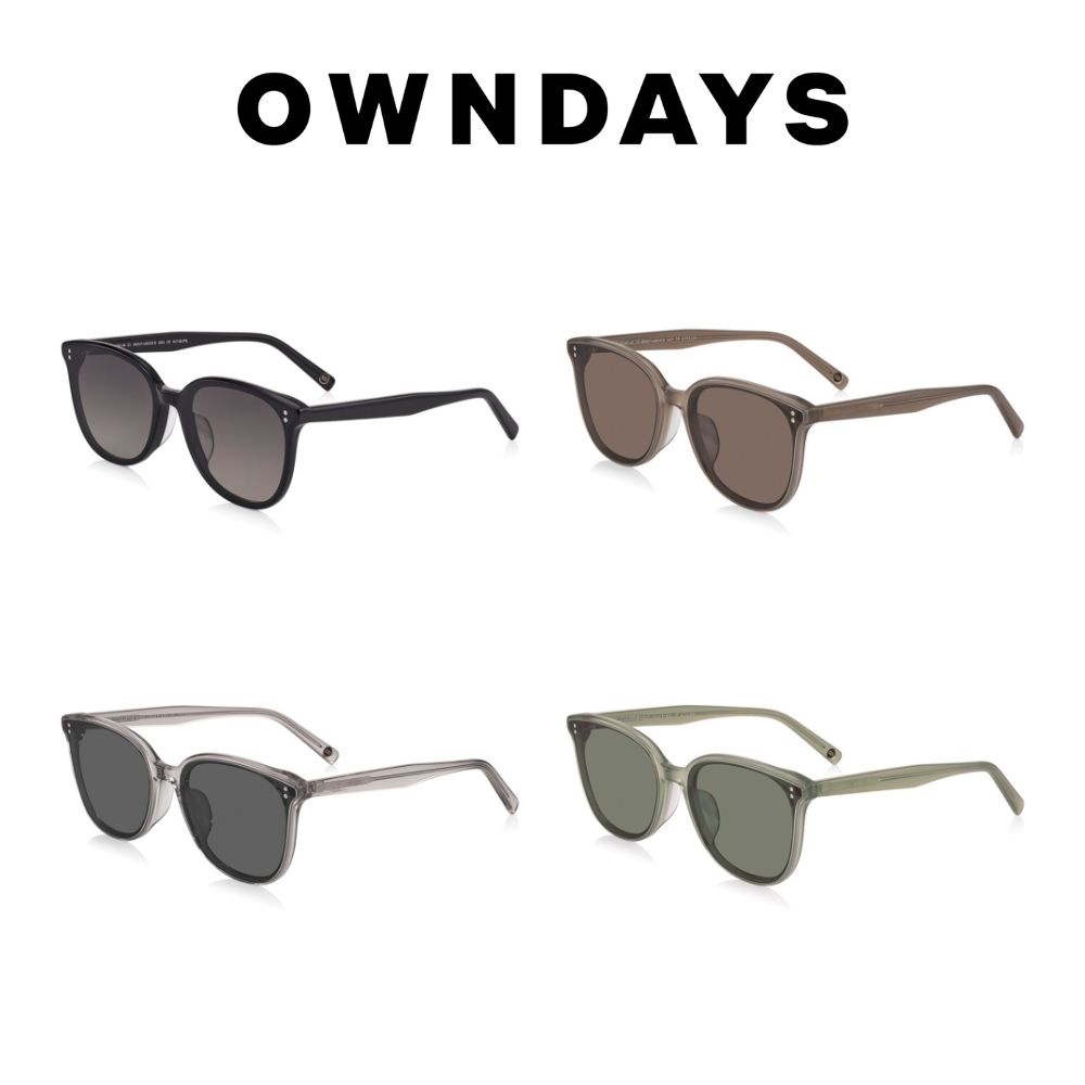 OWNDAYS 恩戴適  時尚威靈頓框墨鏡(SUN2106J-4S)