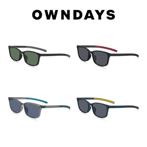 OWNDAYS 恩戴適 時尚方形框墨鏡(SUN2107N-4S)