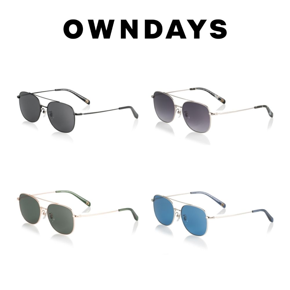 OWNDAYS 恩戴適  時尚金屬圓框墨鏡(SUN1075G-4S)