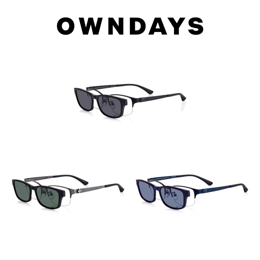 OWNDAYS 恩戴適  SNAP系列磁吸式兩用光學偏光墨片鏡框(SNP1021X-4S)