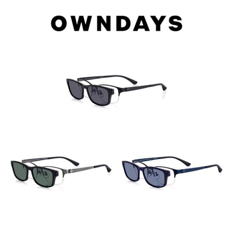 OWNDAYS 恩戴適 SNAP系列磁吸式兩用光學偏光墨片鏡框(SNP1021X-4S)