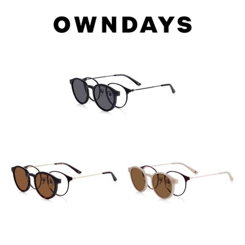 OWNDAYS 恩戴適 SNAP系列磁吸式兩用光學偏光墨片鏡框(SNP1023X-4S)