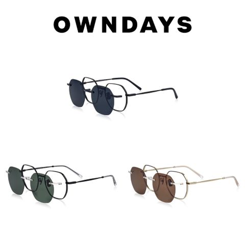 OWNDAYS 恩戴適 BLACK COLLECTION全新簡約質感黑系列磁吸兩用偏光墨鏡/光學鏡框 OB1005X-4A