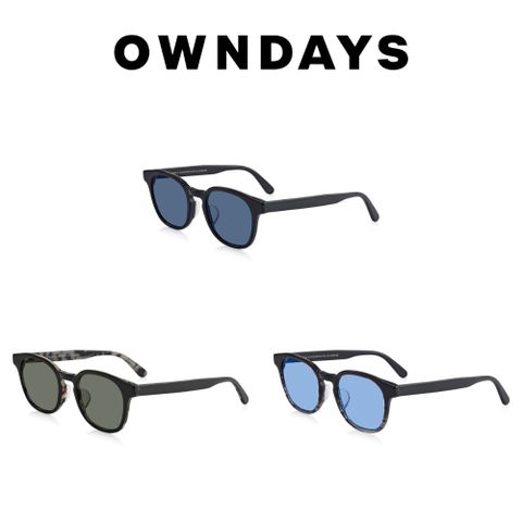 OWNDAYS 恩戴適 BLACK COLLECTION全新簡約質感黑系列調光變色墨鏡 OB2006B-4A