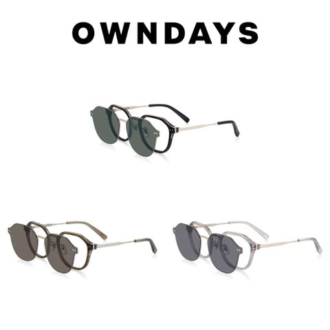 OWNDAYS 恩戴適 SNAP系列磁吸式兩用 金屬光學鏡框 SNP2022N-5S
