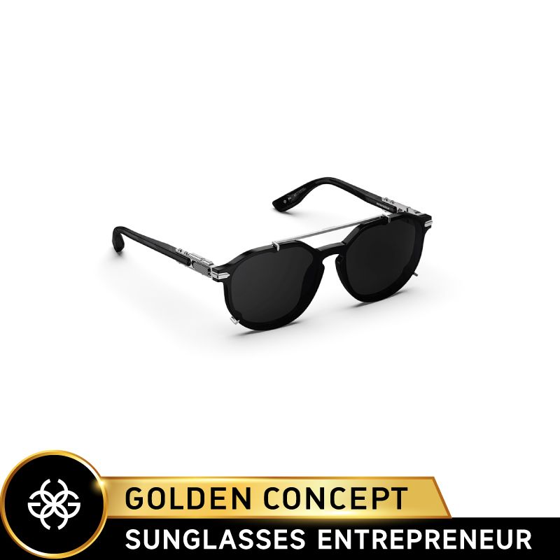  【Golden Concept】ENTREPRENEUR高清尼龍太陽眼鏡 (黑/金)