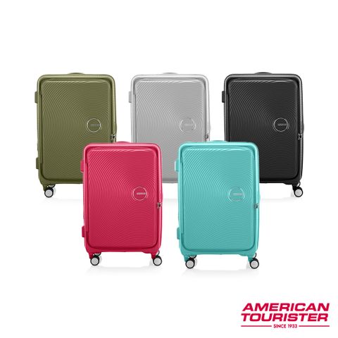 AMERICAN TOURISTER 美國旅行者 28吋Curio 1/9前開式可擴充抗菌PP硬殼避震輪行李箱(多色可選)
