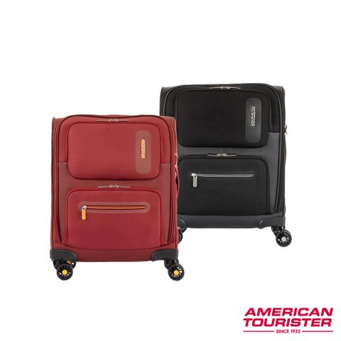 美國旅行者 AMERICAN TOURISTER  18吋Maxwell 前開式極輕量布面軟殼登機箱(多色可選)