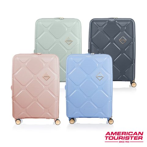 American Tourister 美國旅行者 25吋 INSTAGON 可擴充大容量輕量PP避震輪行李箱/旅行箱(多色可選)