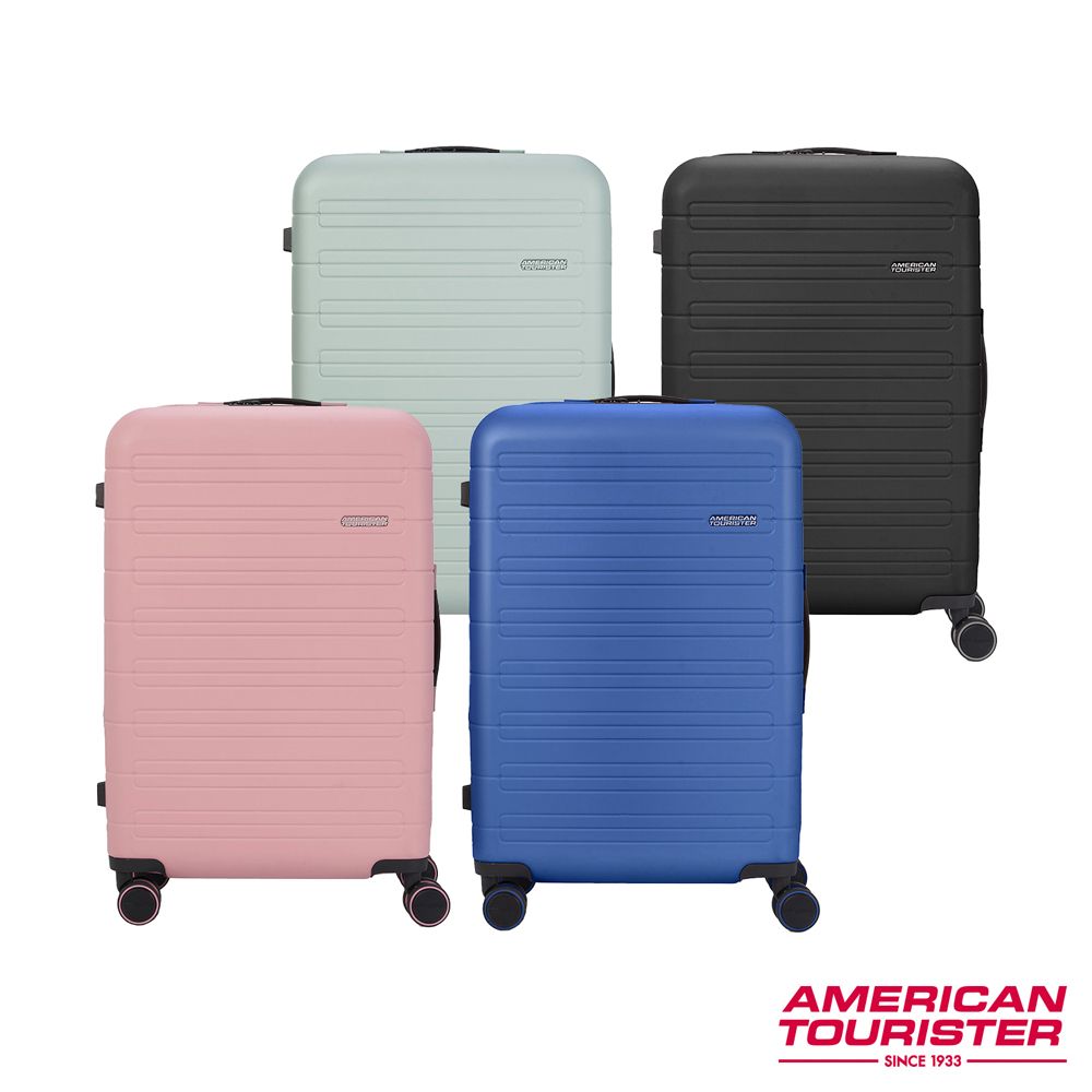 American Tourister 美國旅行者 24吋 NOVASTREAM 可擴充大容量輕量PC防盜拉鍊行李箱/旅行箱(多色可選)