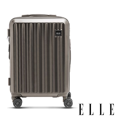 【ELLE】皇冠系列 28吋防爆抗刮耐衝撞複合材質行李箱-霧金 EL31267
