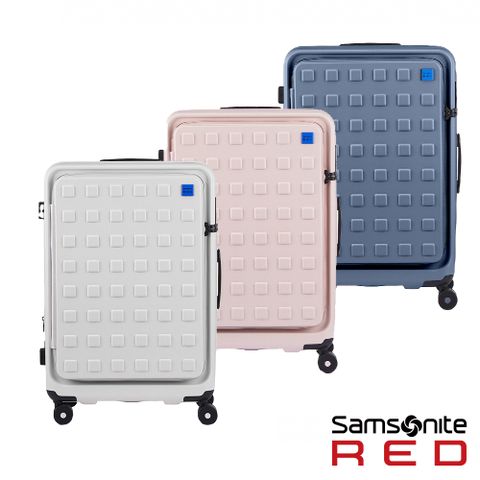 Samsonite RED 新秀麗 28吋 TOIIS M 前開式/上掀式可擴充大容量輕量PC防盜拉鍊避震輪行李箱/旅行箱(多色可選)