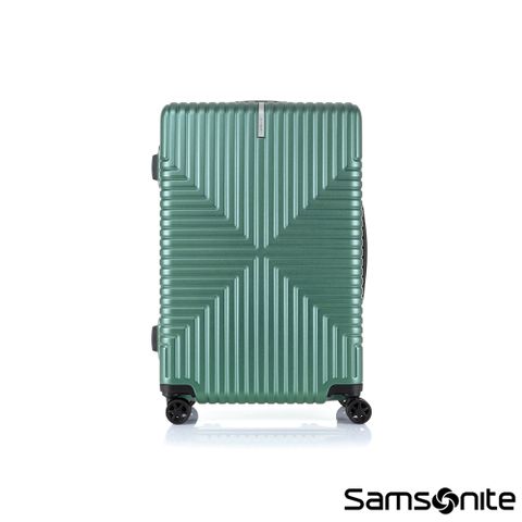 Samsonite新秀麗 25吋 Intersect 高質感PC鋁框TSA行李箱(綠色)