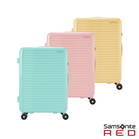 Samsonite RED 25吋 TOIIS BLOSSOM 極簡線條可擴充PC防盜拉鍊行李箱(多色可選)