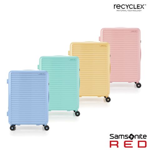 Samsonite RED 25吋 TOIIS BLOSSOM 極簡線條可擴充PC防盜拉鍊行李箱(多色可選)