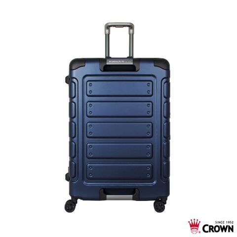 CROWN 日本同步款 獨特箱面手把 30吋 行李箱 悍馬箱 深藍色
