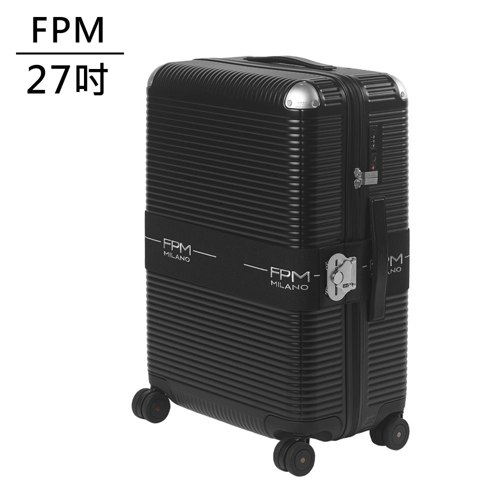 FPM MILANO BANK ZIP DELUXE Eclipse Black 系列 27吋行李箱 -平輸品 (日蝕黑)