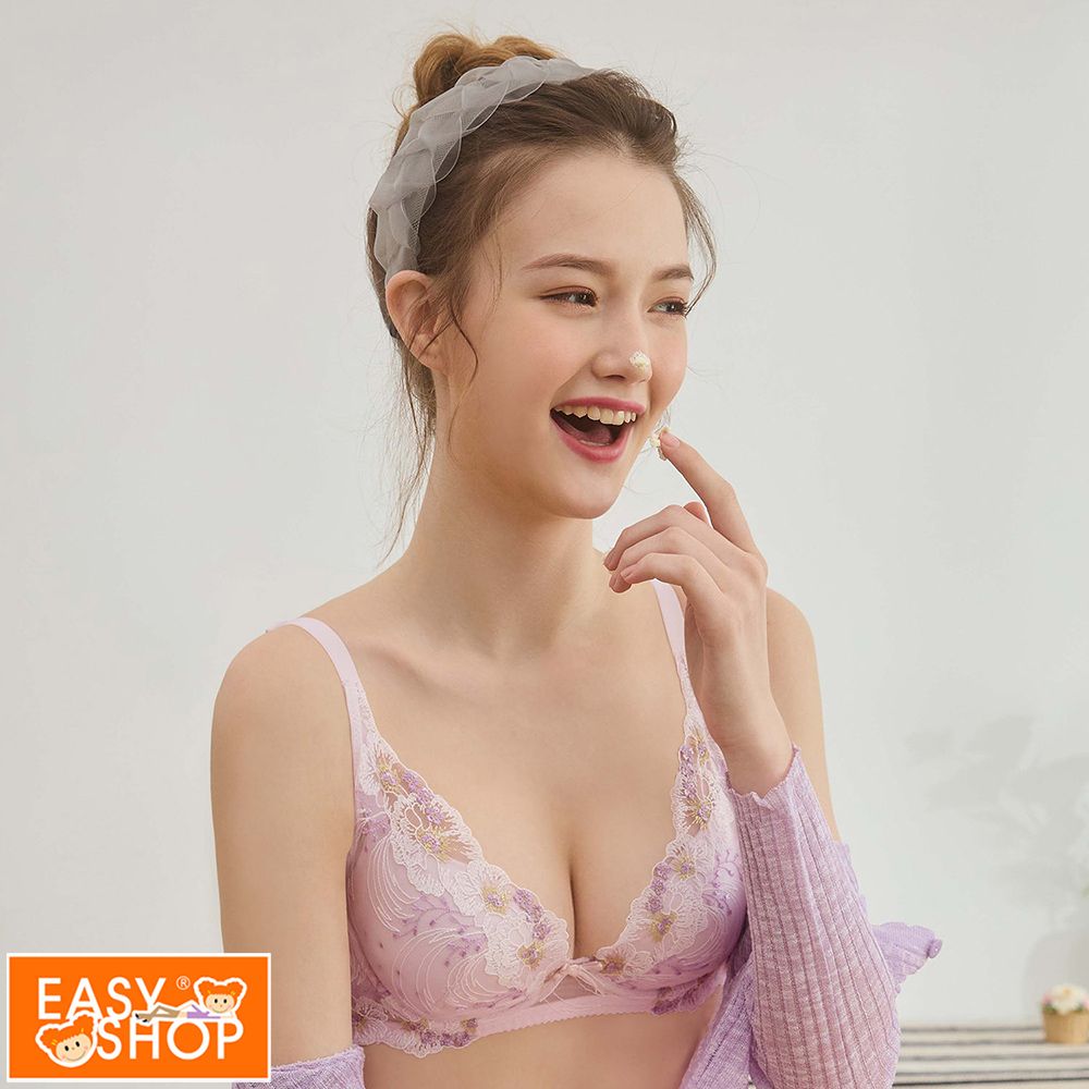 EASY SHOP Miss Audrey-Lovely Cake-甜美透氣BRA-桔梗花