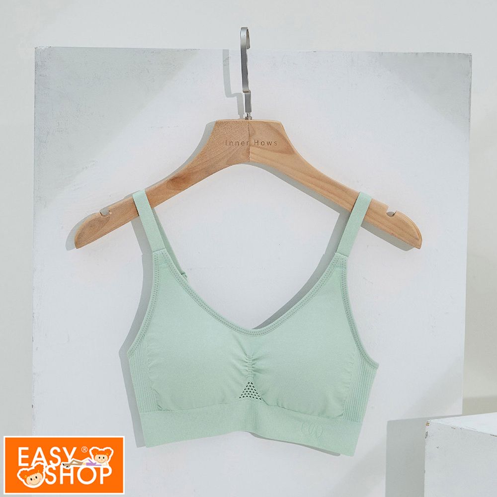 EASY SHOP 胸型管理者Miss Audrey-EASY BRA-鋅石墨烯無鋼圈內衣-粉彩綠