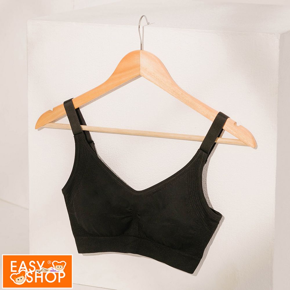 EASY SHOP 全新3.0秋冬上市胸型管理者Miss Audrey-EASY BRA 3.0-鋅石墨烯無鋼圈後扣內衣-黑