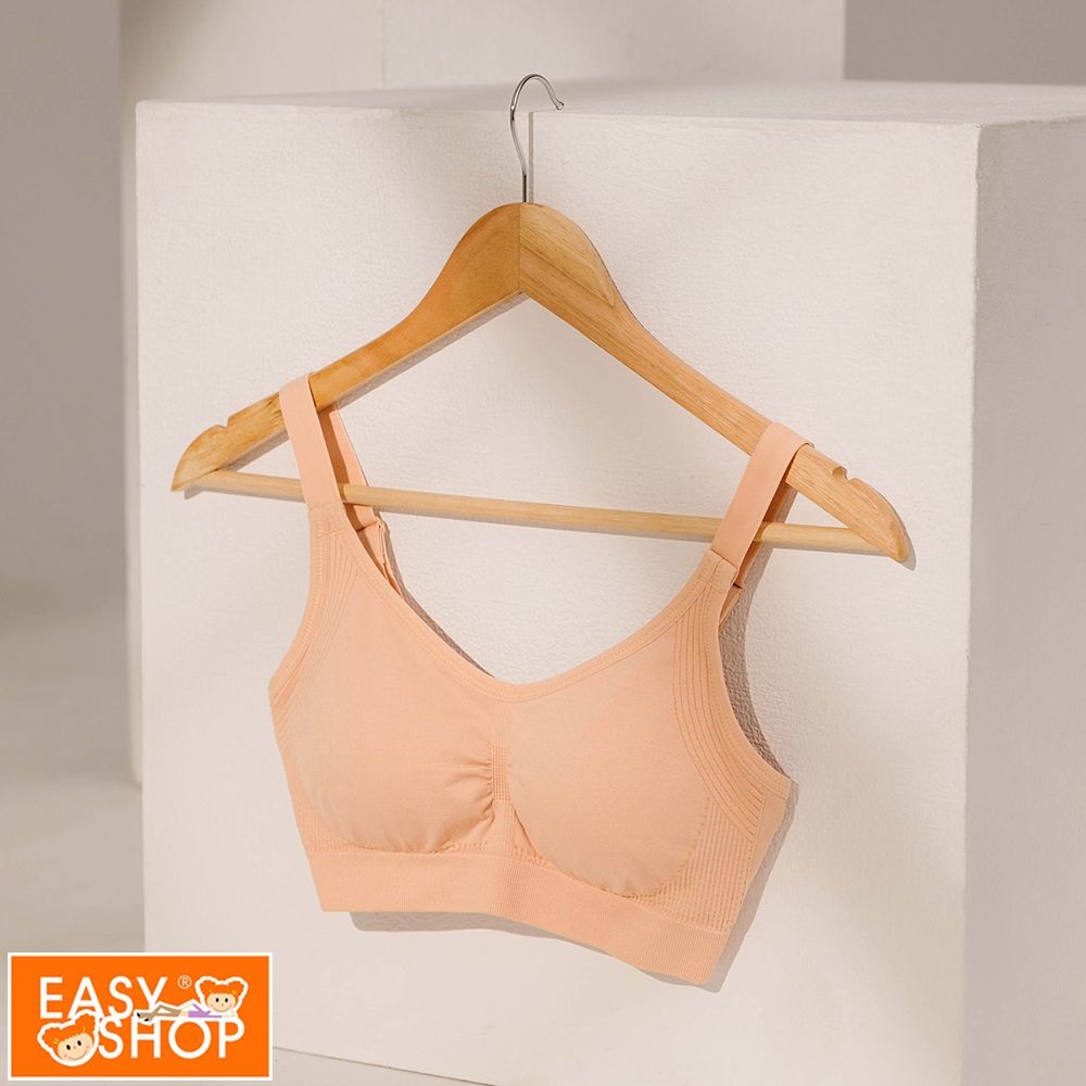 EASY SHOP 胸型管理者Miss Audrey-EASY BRA 3.0-鋅石墨烯無鋼圈後扣內衣-蜜桃橙