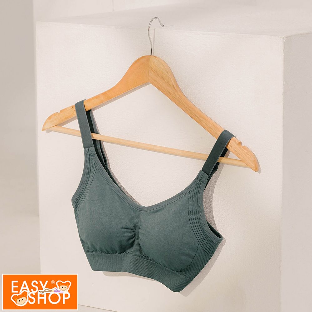 EASY SHOP 胸型管理者Miss Audrey-EASY BRA 3.0-鋅石墨烯無鋼圈後扣內衣-藍綠