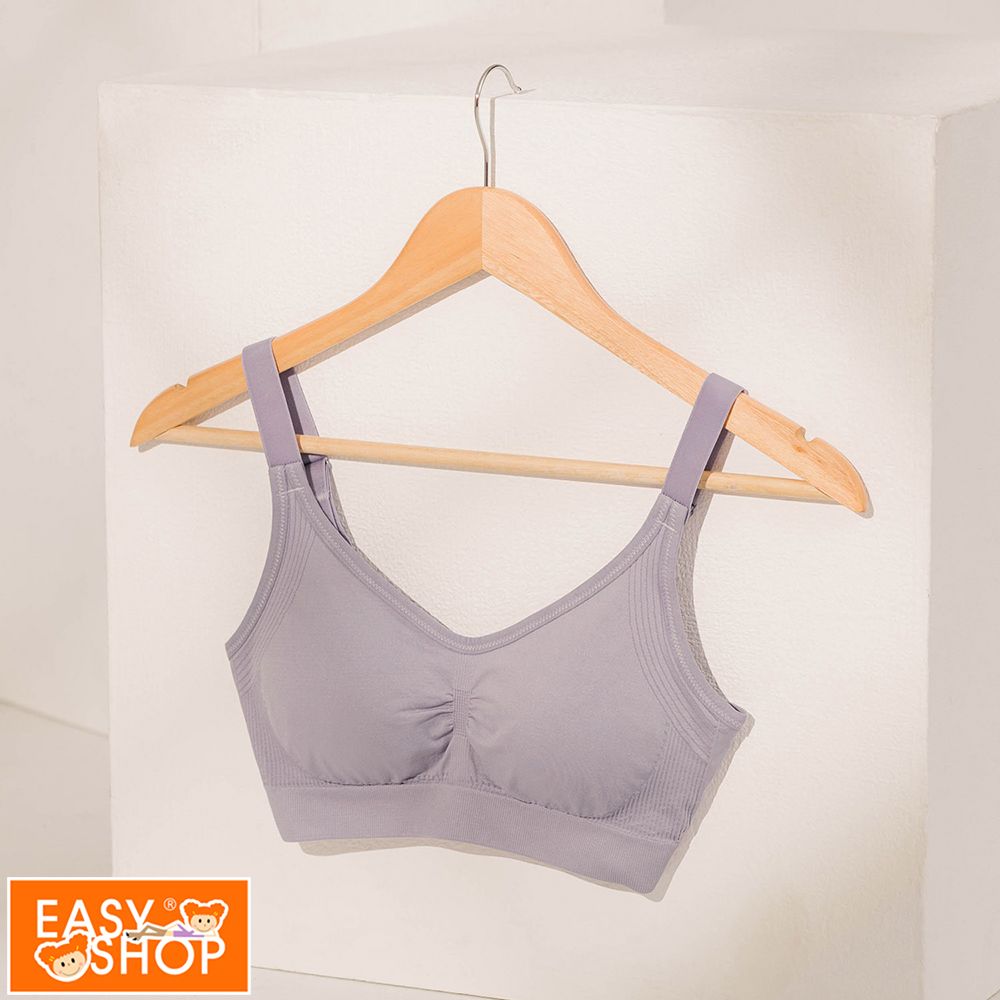 EASY SHOP 胸型管理者Miss Audrey-EASY BRA 3.0-鋅石墨烯無鋼圈後扣內衣-紫