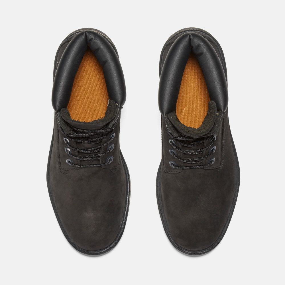 Timberland  男款黑色經典磨砂革6吋靴|19039001