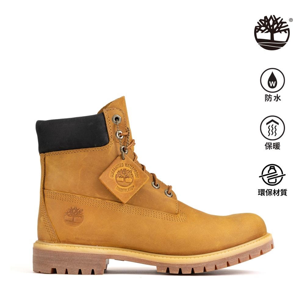 Timberland 男款小麥色全粒面皮革6吋防水靴|A655H231 - PChome 24h購物