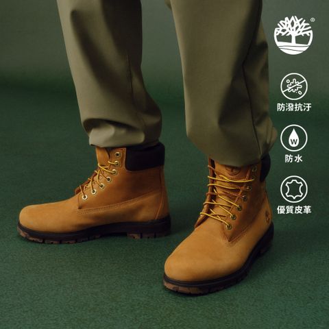 Timberland 男款小麥色中筒休閒靴|A6FEE754