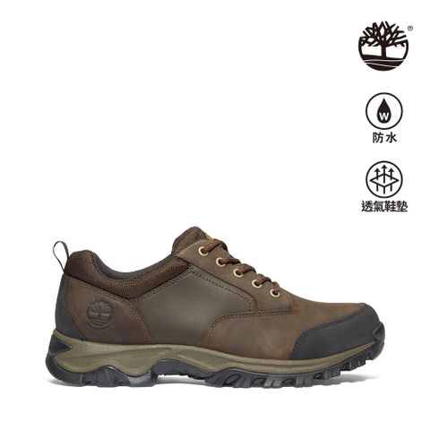 Timberland 男款棕色防水低筒健行鞋|A11MO214