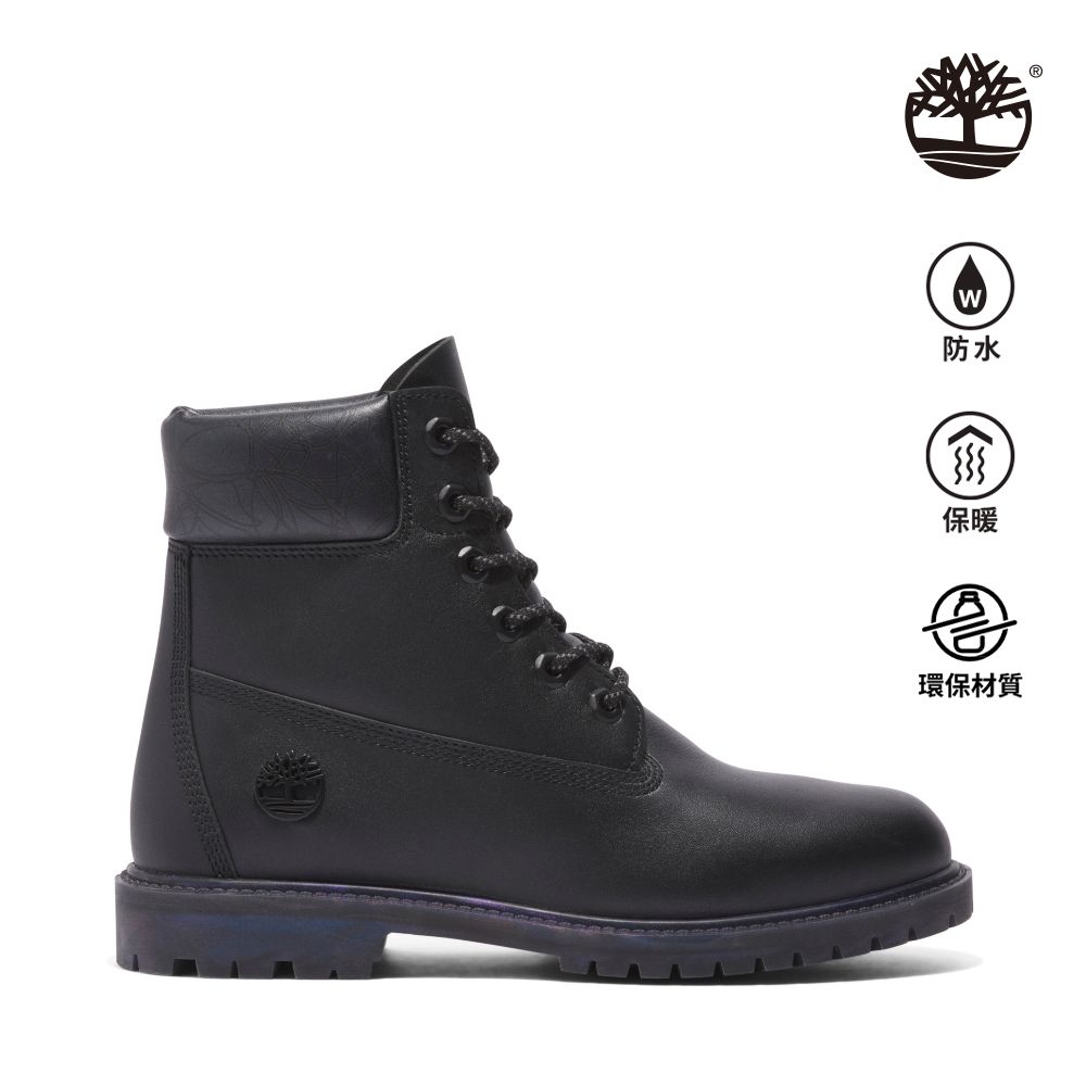 Timberland 女款黑色全粒面皮革Timberland® Premium 6吋防水靴