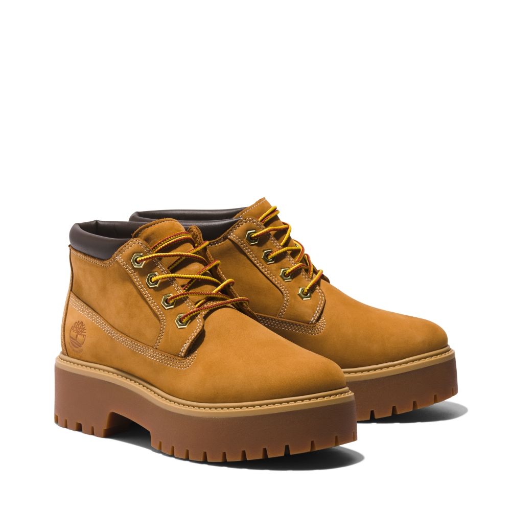 Timberland 女款小麥色磨砂革Timberland® Premium 中筒防水靴|A5RF9231