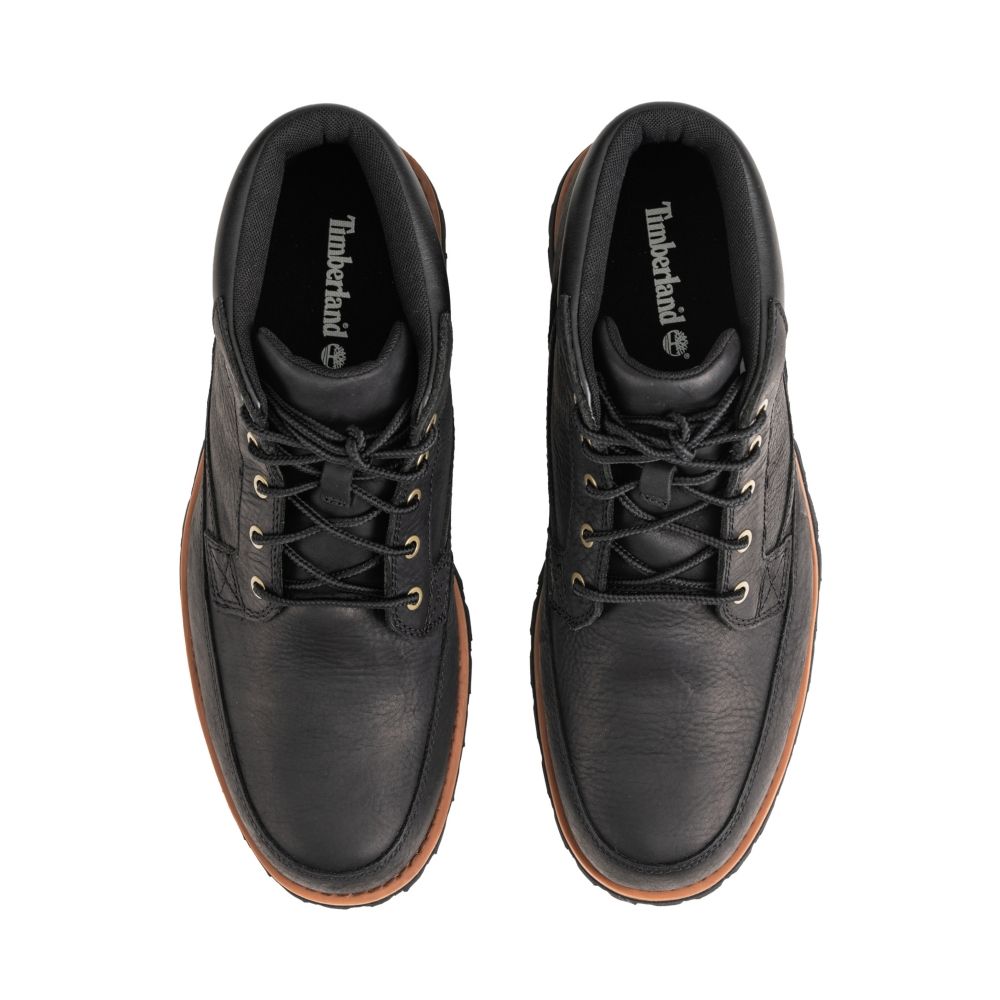 Timberland 男款黑色全粒面皮革中筒靴|A6581015 - PChome 24h購物