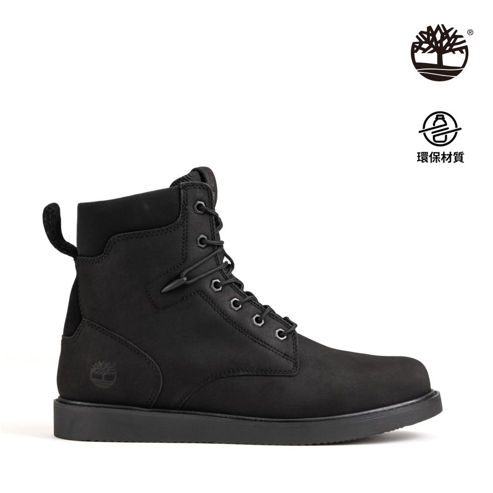 Timberland  男款黑色磨砂革休閒靴|A5Y1W015