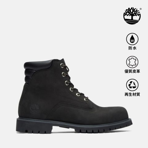 Timberland 男款黑色6吋防水靴|6939R001