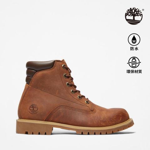 Timberland 男款深棕色6吋防水靴|A1H8Q855