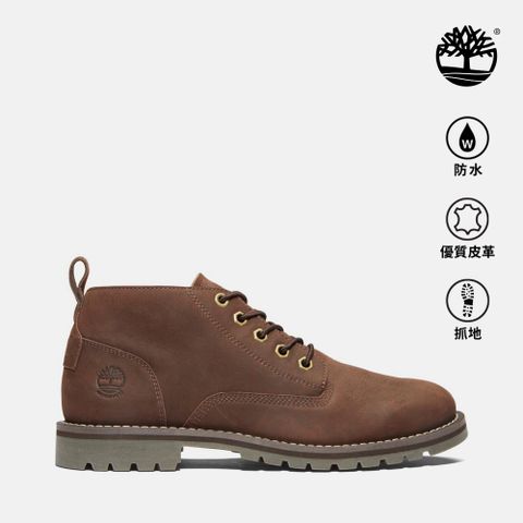 Timberland 男款深棕色防水中筒休閒靴|A44MGV13
